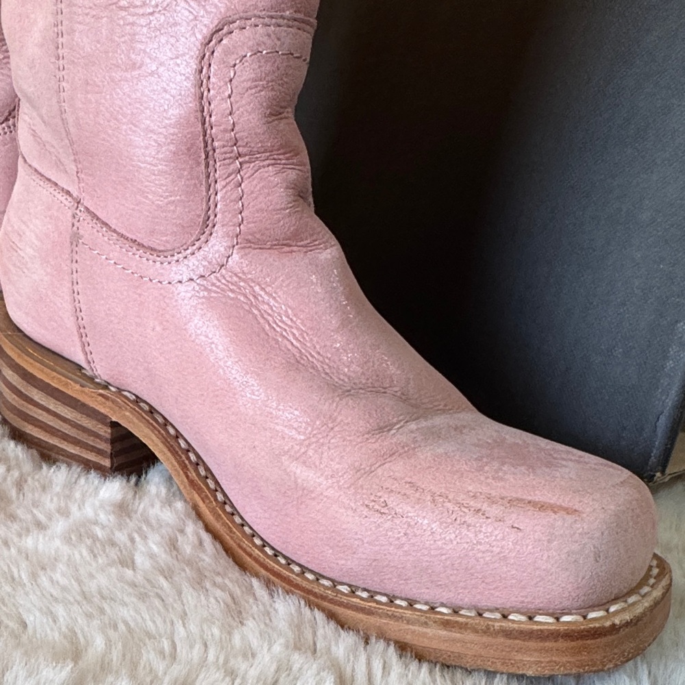 Frye Women's Pink Campus 14L Hardrock Leather 7.5 - Picture 11 of 16